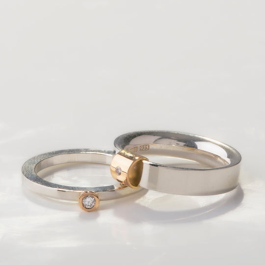 💎 Helrund Halvrund Ring Diamant