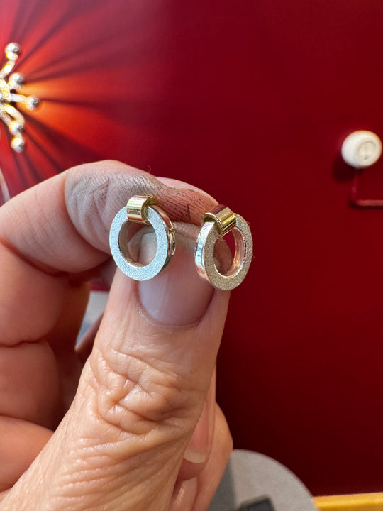 Fyrkant Guld Örhänge