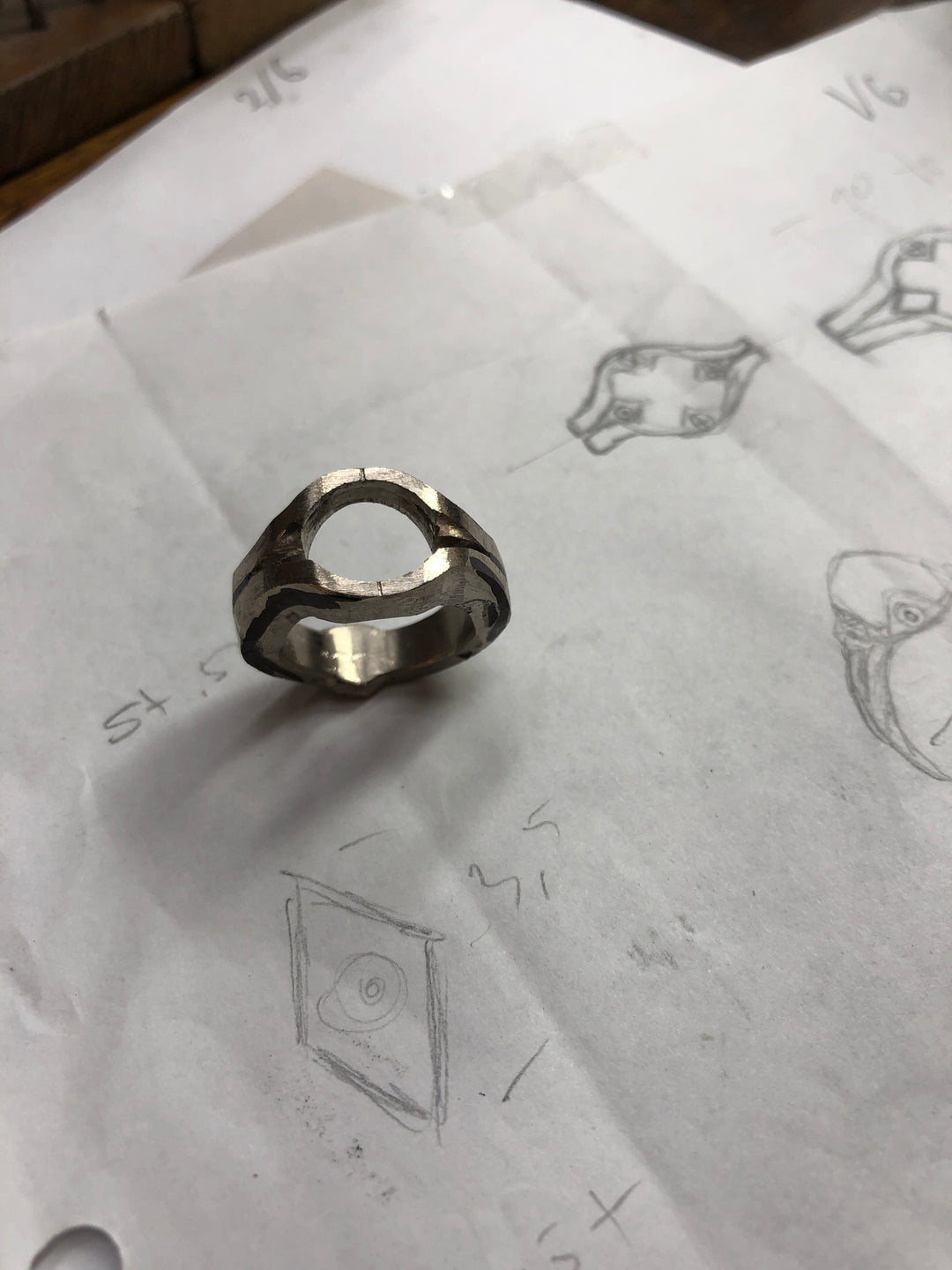 Ring med smaragd