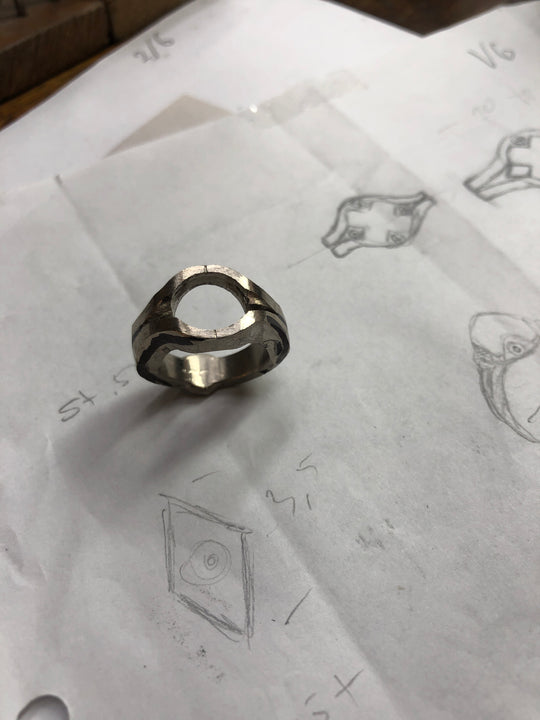 Ring med smaragd