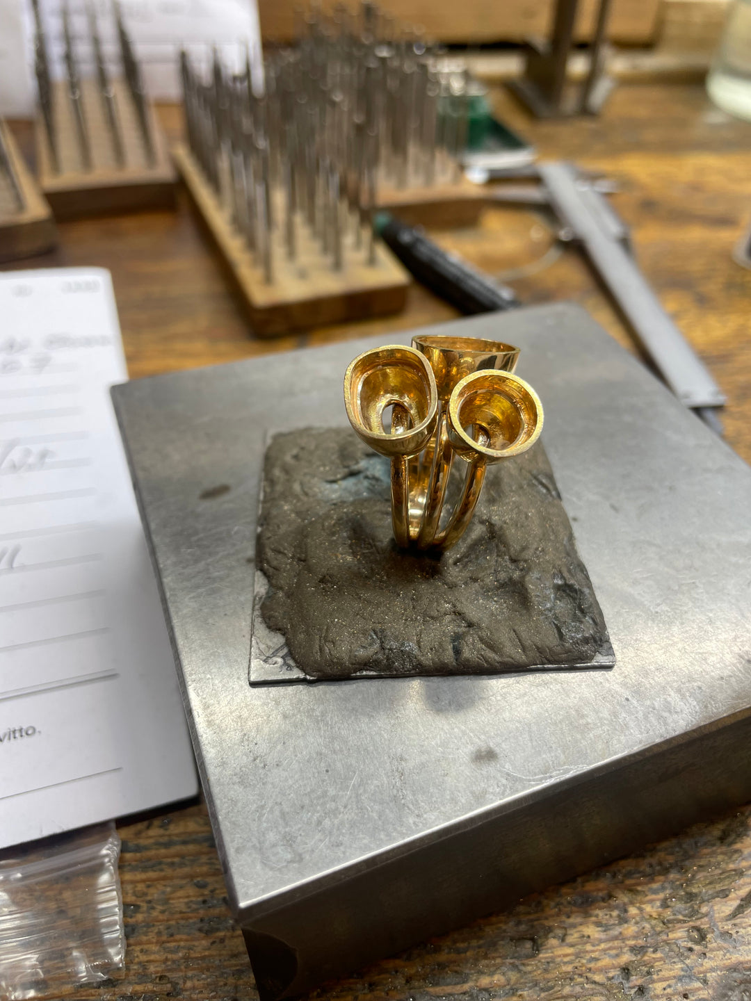 Cocktailring med peridoter