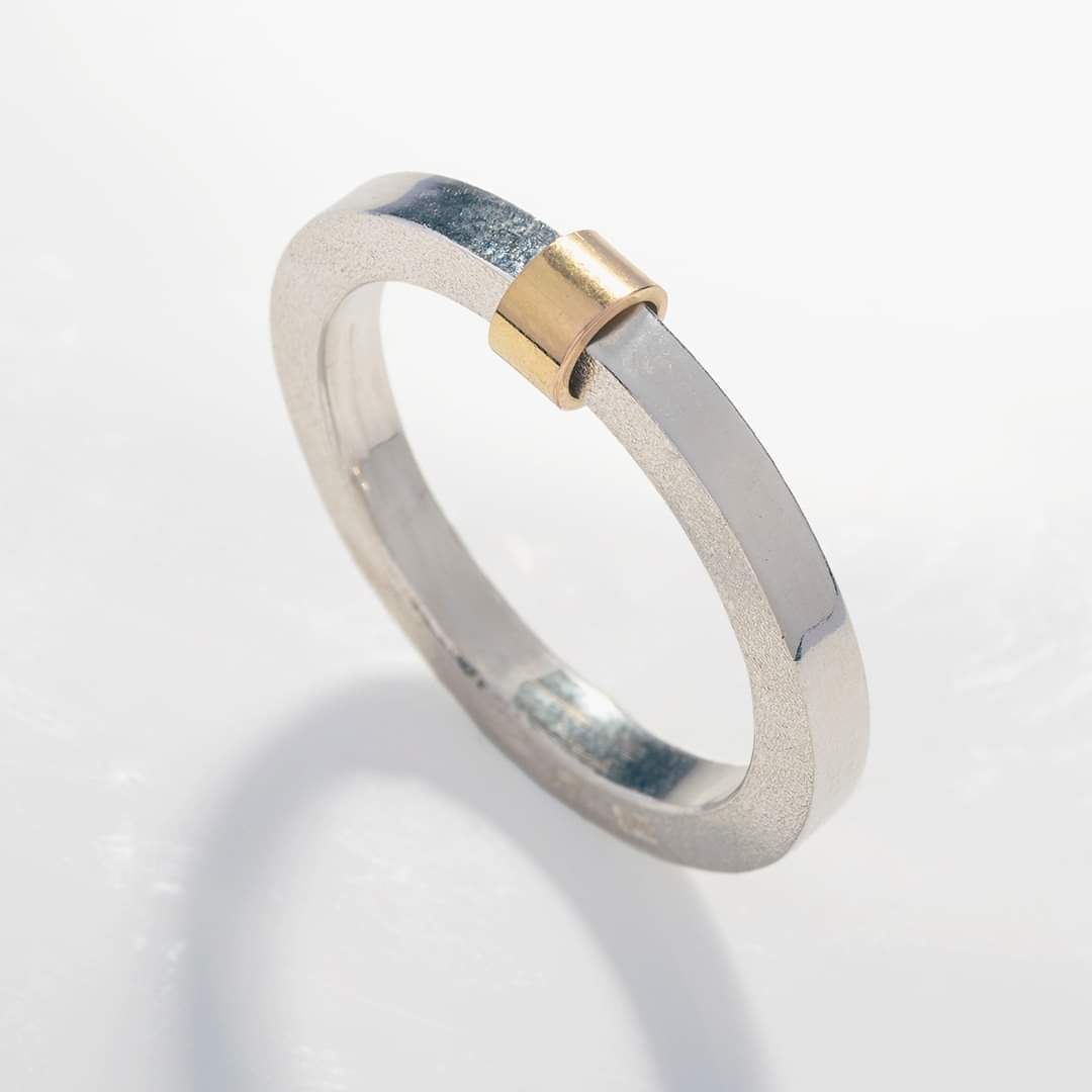 Fyrkant Guld Ring